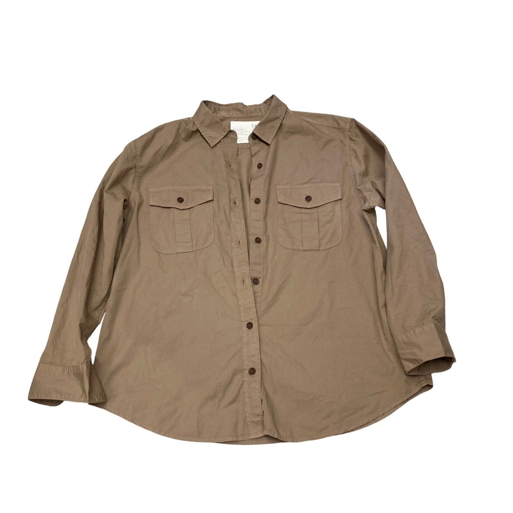 Banana Republic Heritage Guide Reissue Khaki Button Down Shirt Large BR/HTG-SF78 - Picture 2 of 6